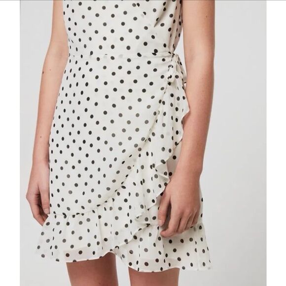 Allsaints Krystal Polka Dot Dress Size Large - Picture 3 of 8